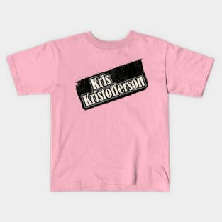 NYINDIRPROJEK - Kris Kristofferson Kids T-Shirt